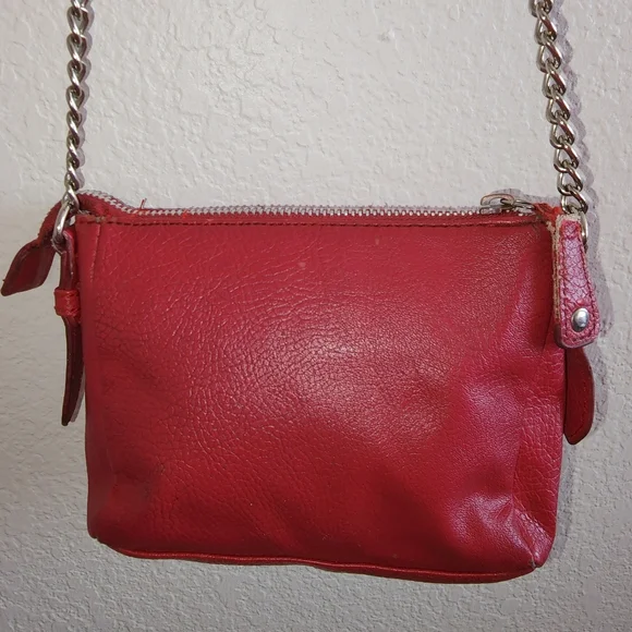 2 for $25 Cute Nine West Red Vintage Small Crossbody Bag - Picture 4 of 8